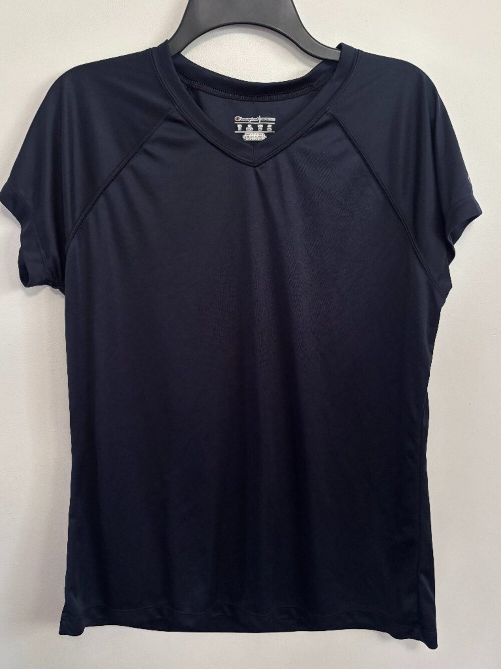 Champion Performance T Shirt Womens XL Navy Blue Athletic Workout Top